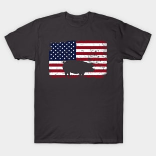 Pig America flag. T-Shirt